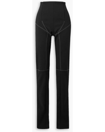 Maximilian Scuba Slim-leg Trousers - Black