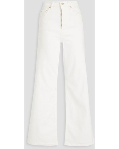 Maje High-rise Wide-leg Jeans - White