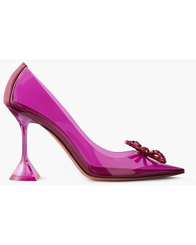 amina muaddi bow heels