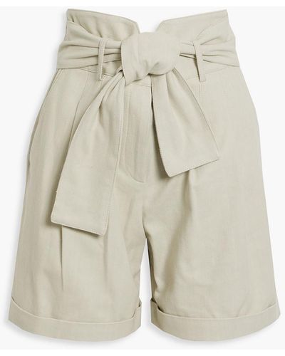 IRO Maynard Belted Cotton Shorts - White