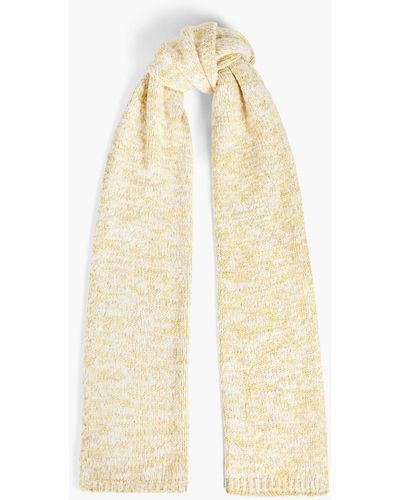 JOSEPH Wool, Cotton And Cashmere-blend Scarf - Natural