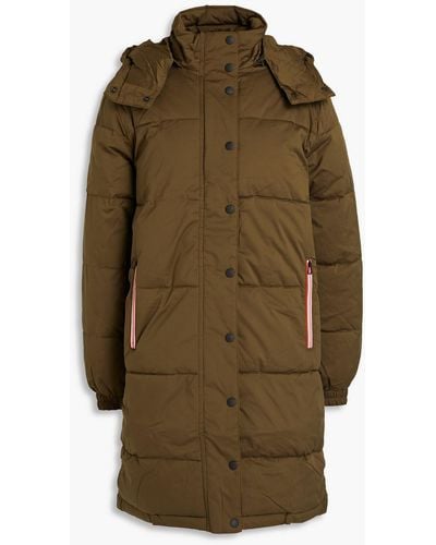 Paul Smith Quilted Shell Hooded Coat - Green