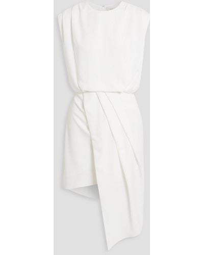 Et Ochs Charlotte Asymmetric Draped Cady Mini Dress - White