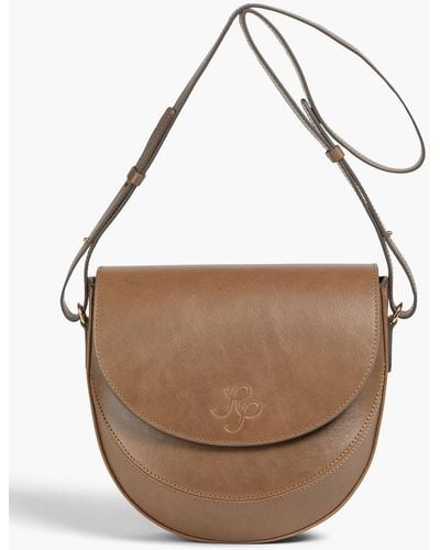 Rejina Pyo Midi Leather Shoulder Bag - Brown
