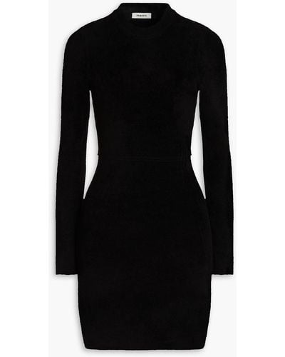 Sandro Cutout Chenille Mini Dress - Black