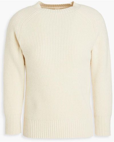 Petar Petrov Ribbed Cashmere Sweater - Natural