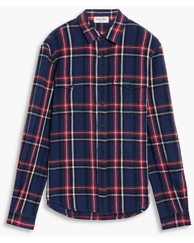 Alex Mill Frontier Checked Cotton-flannel Shirt - Blue