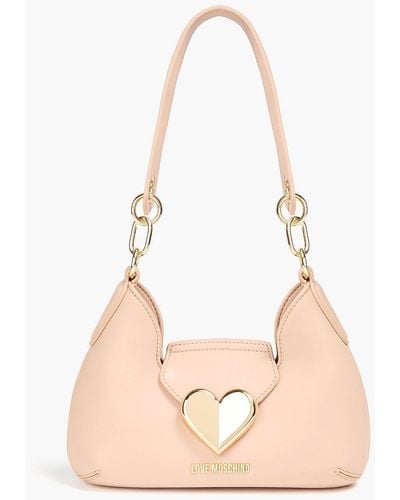 Love Moschino Faux Leather Shoulder Bag - Natural