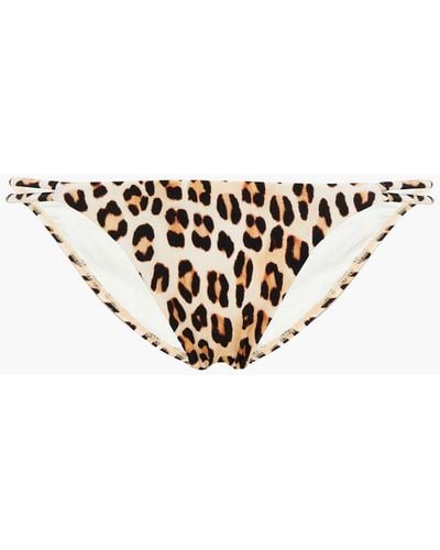 ViX Scarlet Leopard-print Low-rise Bikini Briefs - Multicolour
