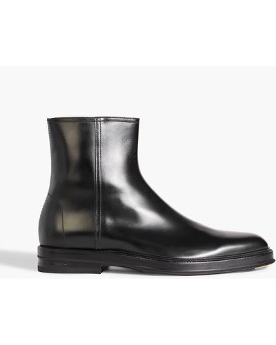 Dunhill Duke Glossed-leather Boots - Black