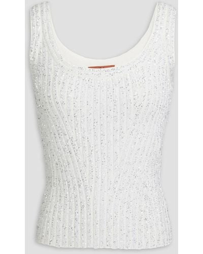 Missoni Ribbed Crochet-knit Top - White