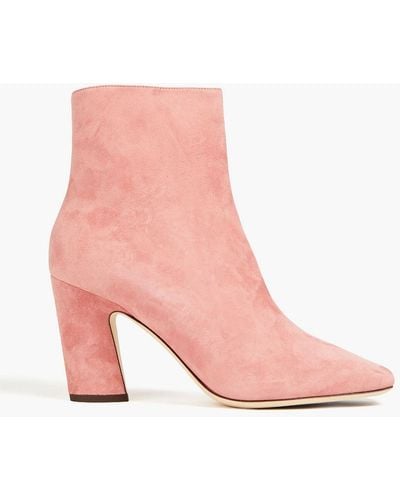 Jimmy Choo Suede Ankle Boots - Pink