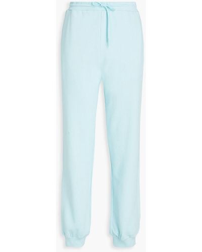 Être Cécile French Cotton-terry Track Pants - Blue