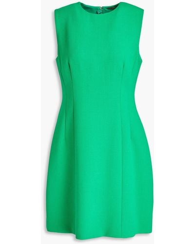 Adam Lippes Wool-crepe Mini Dress - Green