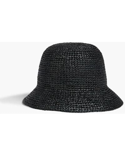 Onia Raffia Bucket Hat - Black