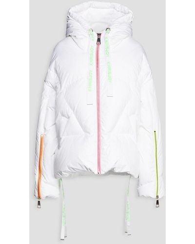 Khrisjoy Oversized Quilted Shell Hooded Down Jacket - White
