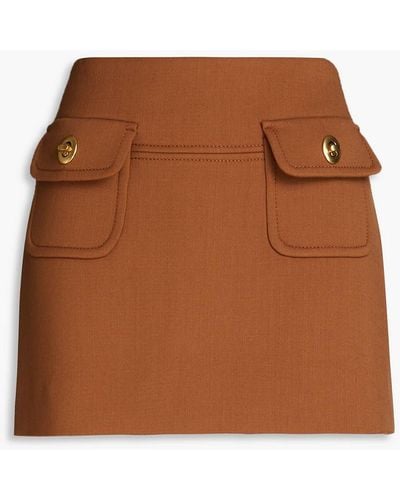 Zimmermann Twill Mini Skirt - Brown