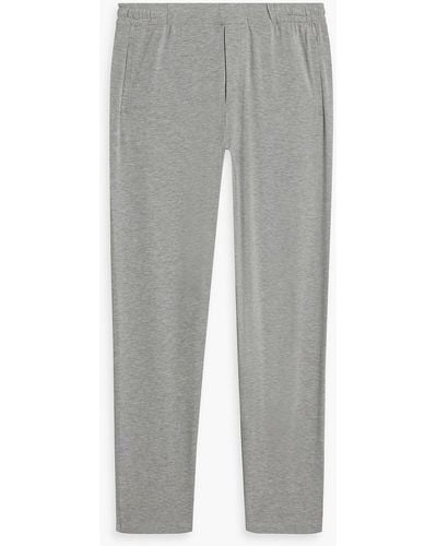 Hamilton and Hare Lyocell And Cotton-blend Jersey Pyjama Trousers - Grey