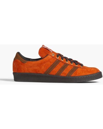 adidas Originals Arkesden Spzl Striped Suede Seakers - Orange