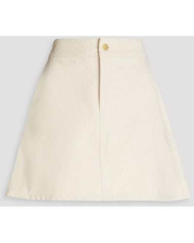 Triarchy Denim Mini Skirt - White