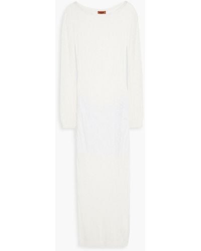 Missoni Crochet-knit Cotton Midi Dress - White