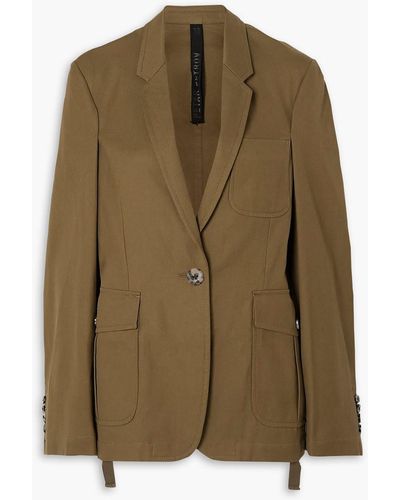 Petar Petrov Irma Cotton-gabardine Blazer - Green