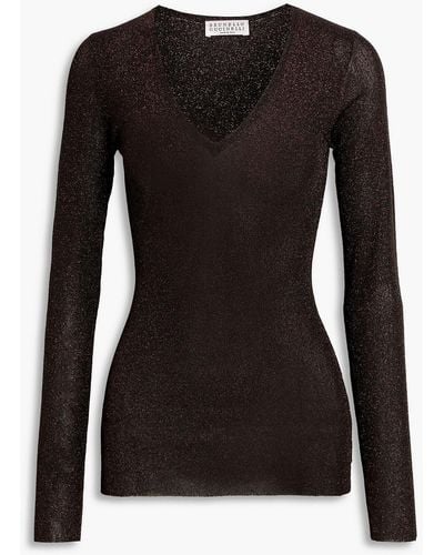 Brunello Cucinelli Ribbed-knit Sweater - Black