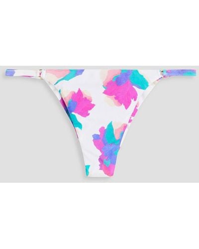 ViX Rafa tief sitzendes bikini-höschen mit print - Blau