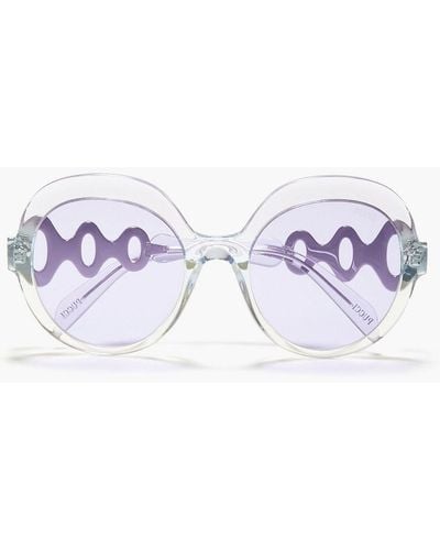Emilio Pucci Sonnenbrille mit rundem rahmen aus azetat - Lila
