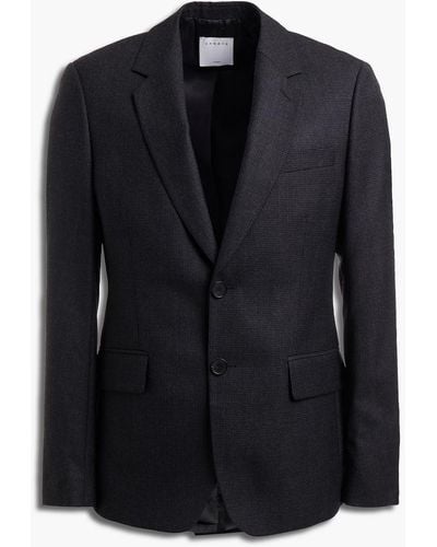 Sandro Slim-fit Houndstooth Wool-twill Suit Jacket - Black