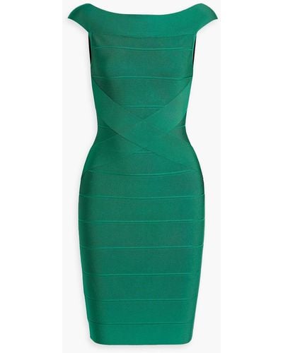 Hervé Léger Bandage Mini Dress - Green