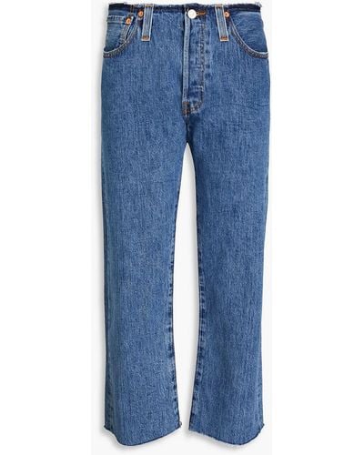 Levi's Halbhohe jeans mit geradem bein - Blau