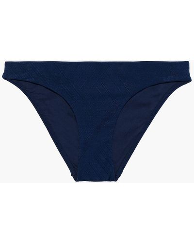 Jets by Jessika Allen Clarity Stretch-jacquard Low-rise Bikini Briefs - Blue