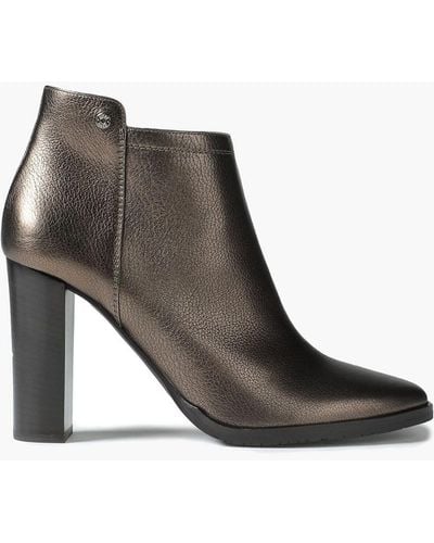 Jimmy Choo Hart 95 Textured-leather Ankle Boots - Multicolor