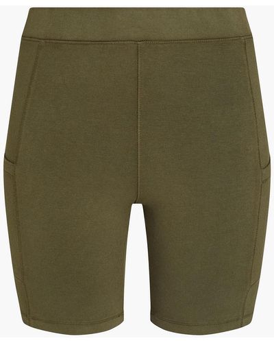 Monrow Stretch-cotton Jersey Shorts - Green