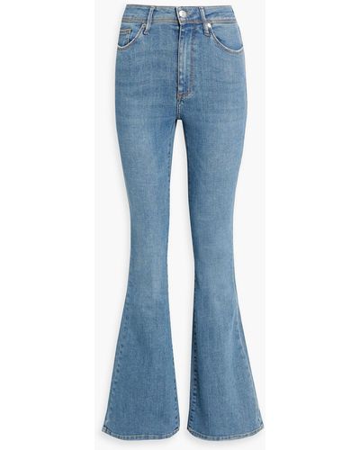 Tomorrow Denim Albert High-rise Flared Jeans - Blue
