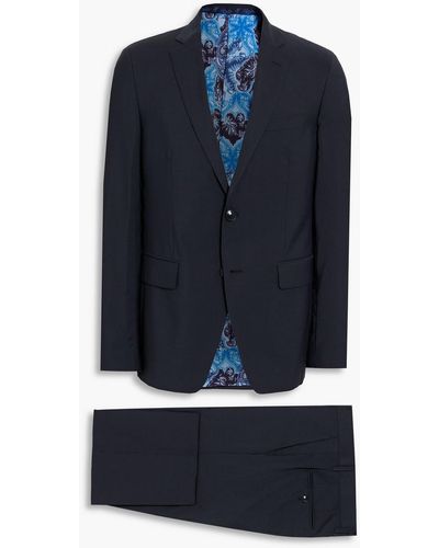 Etro Wool Suit - Blue