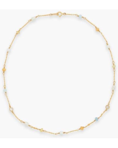 Zimmermann Gold-tone, Faux Pearl, Stone And Crystal Necklace - White