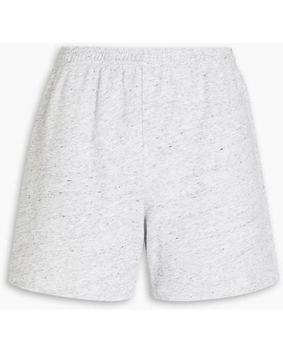 Monrow Donegal Fleece Shorts - White