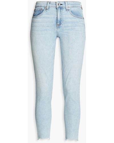 Rag & Bone Halbhohe skinny jeans - Blau