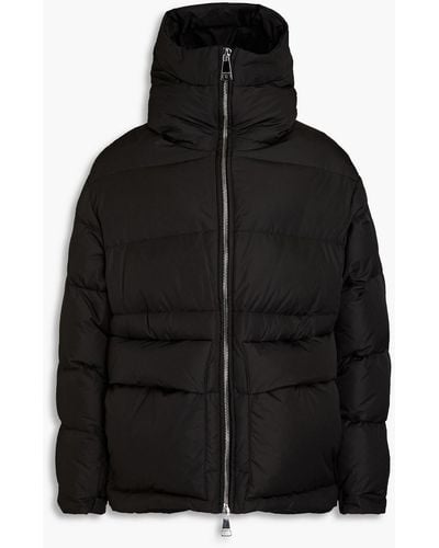 Khrisjoy Printed Quilted Shell Hooded Down Jacket - Black