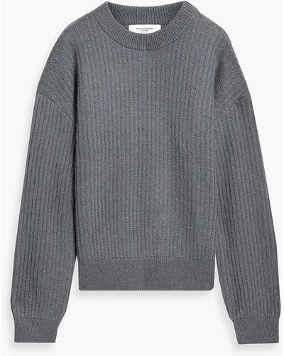 LE17SEPTEMBRE Ribbed-knit Sweater - Gray