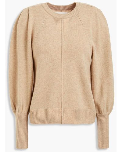 Ba&sh Nestor Mélange Wool And Yak-blend Sweater - Natural