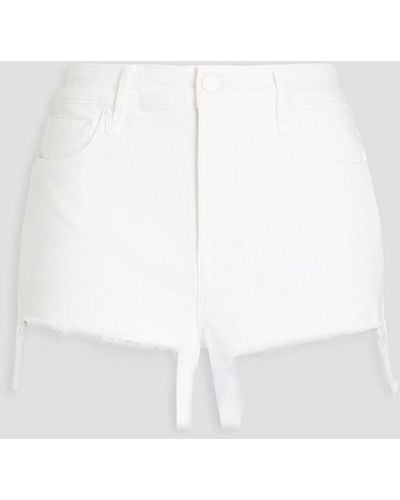 GOOD AMERICAN Denim Shorts - White