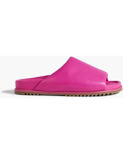 Rick Owens Granolas Padded Leather Slides - Pink