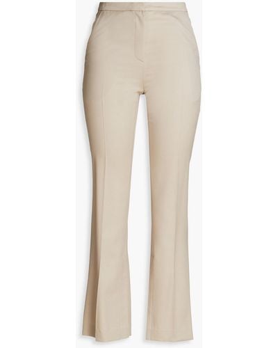 LVIR Wool-twill Bootcut Trousers - Natural