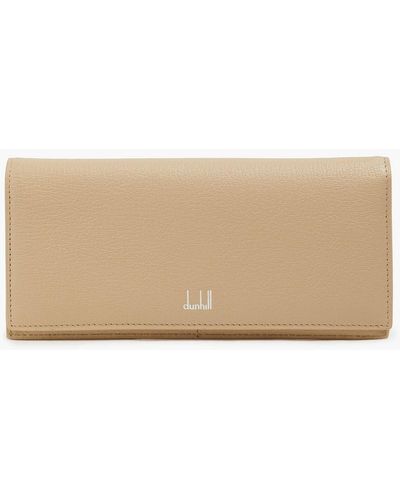 Dunhill Pebbled-leather Wallet - Natural