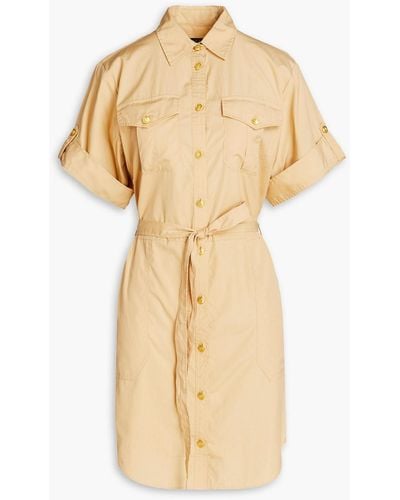 Rag & Bone Roxanne Cotton Mini Shirt Dress - Natural