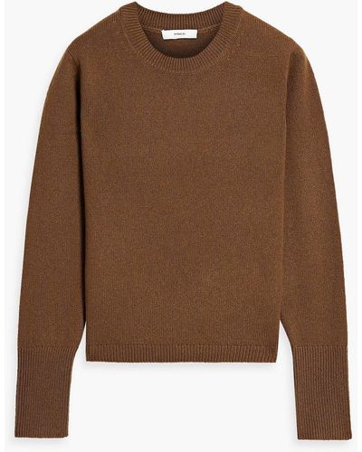 Vince Wool And Cashmere-blend Sweater - Brown