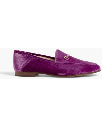 Sam Edelman Loraine Velvet Loafers - Purple